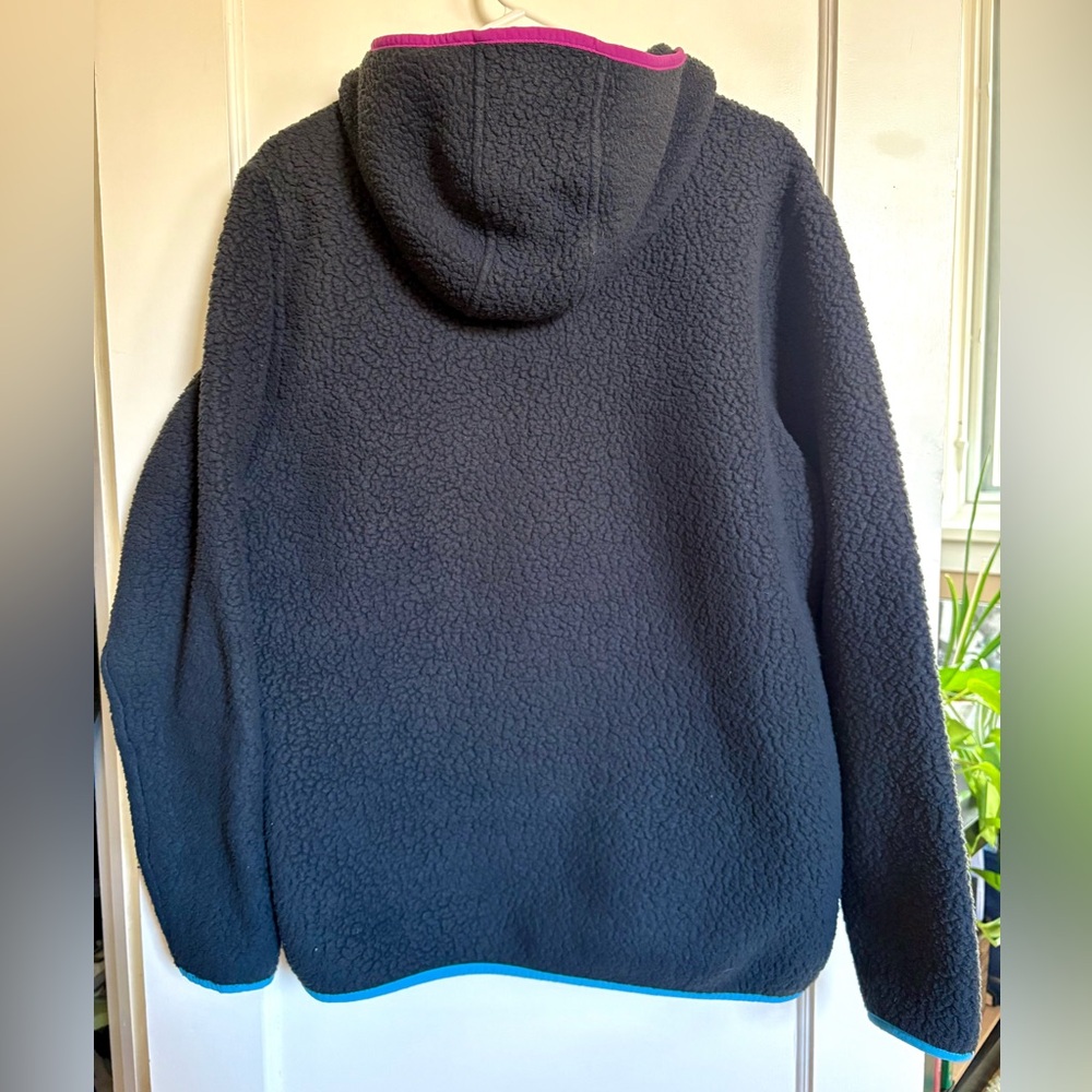 Patagonia Retro Pile Pullover Pitch Blue Fleece Sweater - Picture 4 of 4